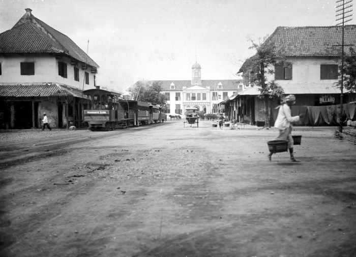 Suasana kota tua Jakarta akhir tahun 1800an